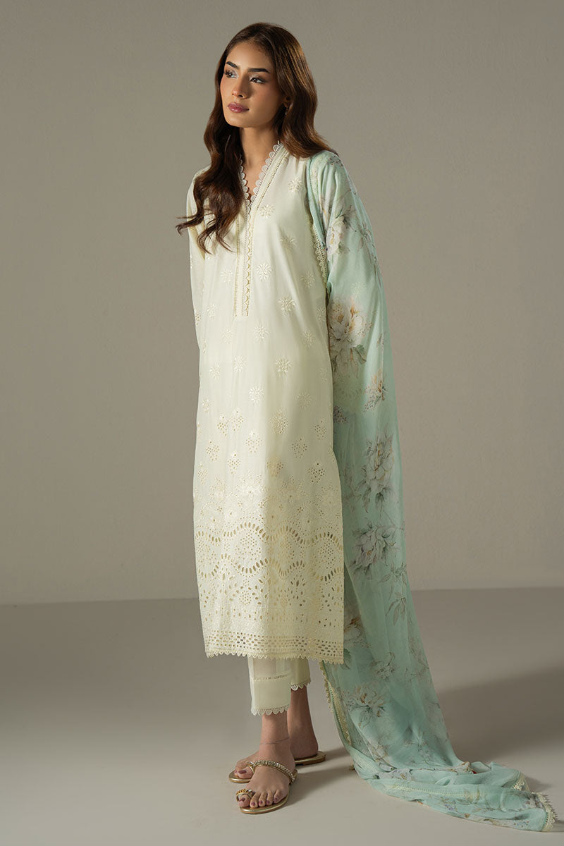 Cross Stitch | Chikankari Lawn 25 | FLORAL MELODY