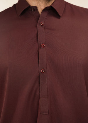 Buraq Maroon Collared