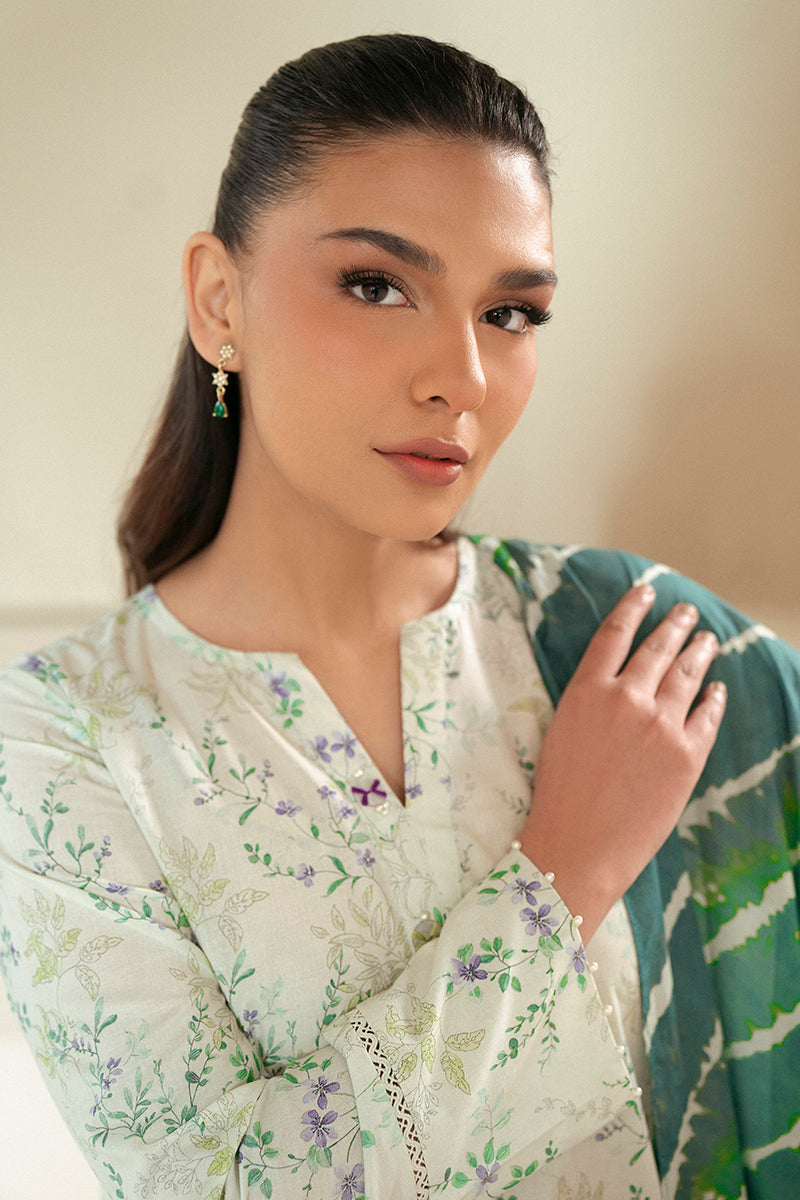 Cross Stitch | Daily Lawn 24 | LAUREL MINT-3 PIECE LAWN SUIT