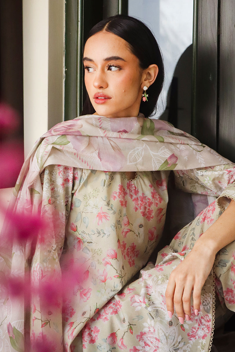 Cross Stitch | Printed Lawn | OLIVE AURA