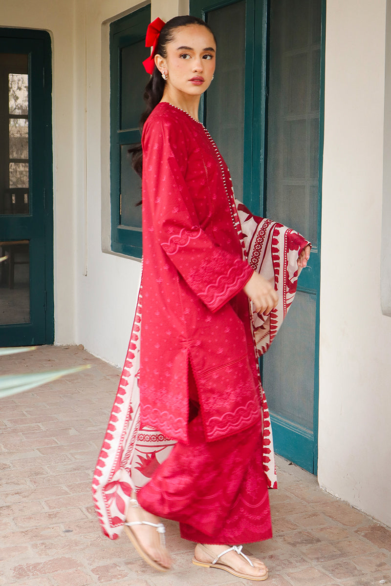 Cross Stitch | Printed Lawn | SCARLET SAGE
