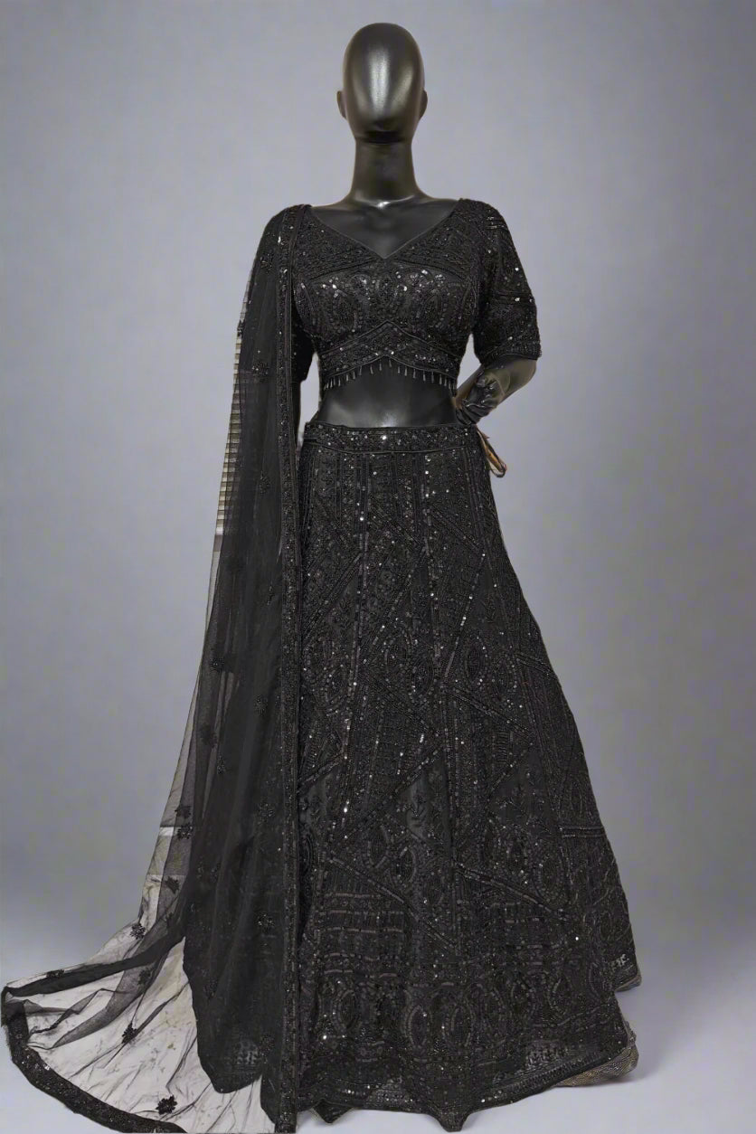 Diyas classy Black lehenga