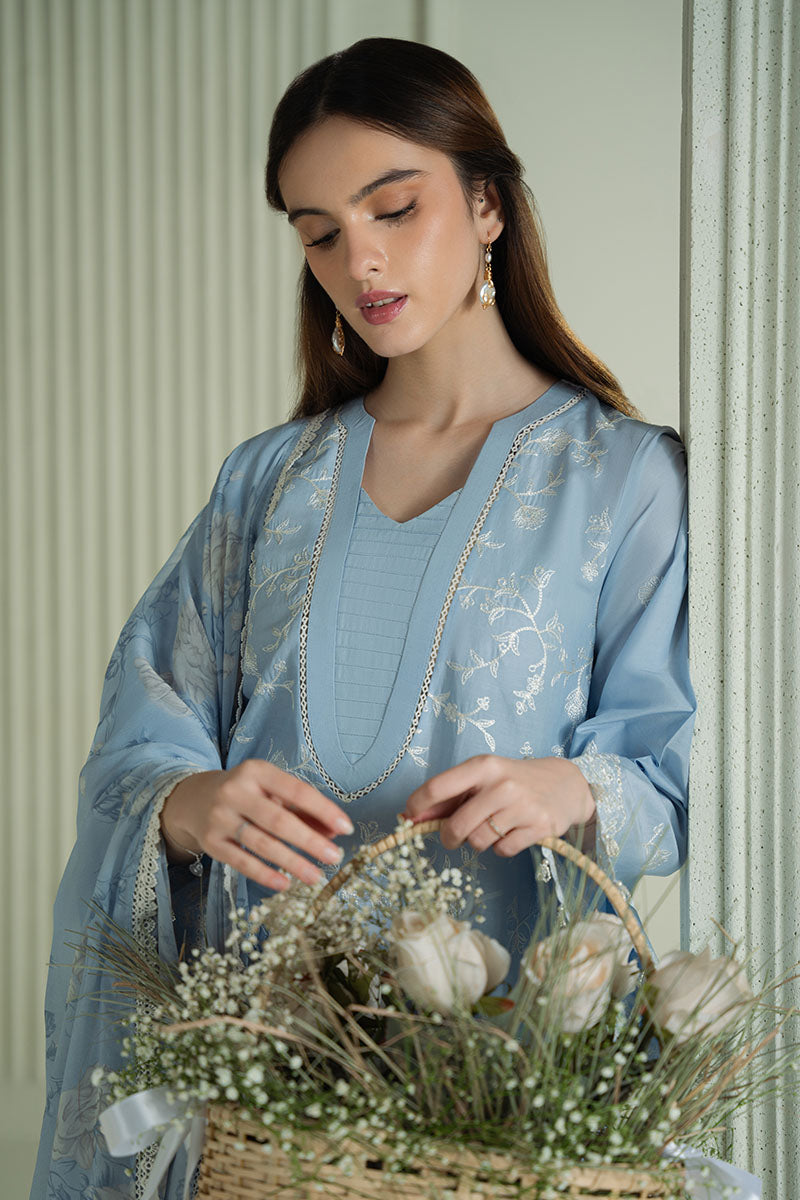 Mahnur | Twilight Luxury Lawn 25 | LAVENDER BLUE