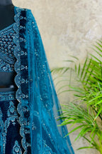 Hand embroidered bridal lehenga