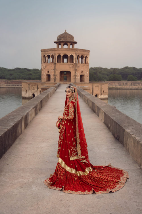 Maya | Wedding Formal Ulfat | SURKH - by - Libasekhas UK - Registered Vendor of : Maya - 100% Original Designer Dresss