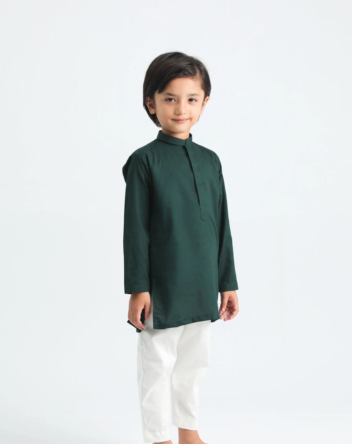 Pine Cotton Kurta Trouser - Kids