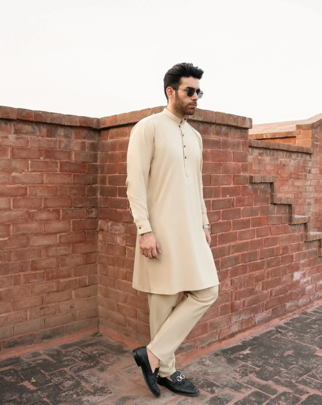Ivory Kurta Trouser/Shalwar - Men