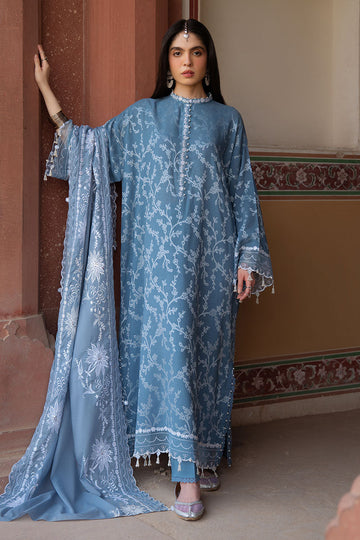Cross Stitch | Eid Lawn Edit 25 | SILVER MIST