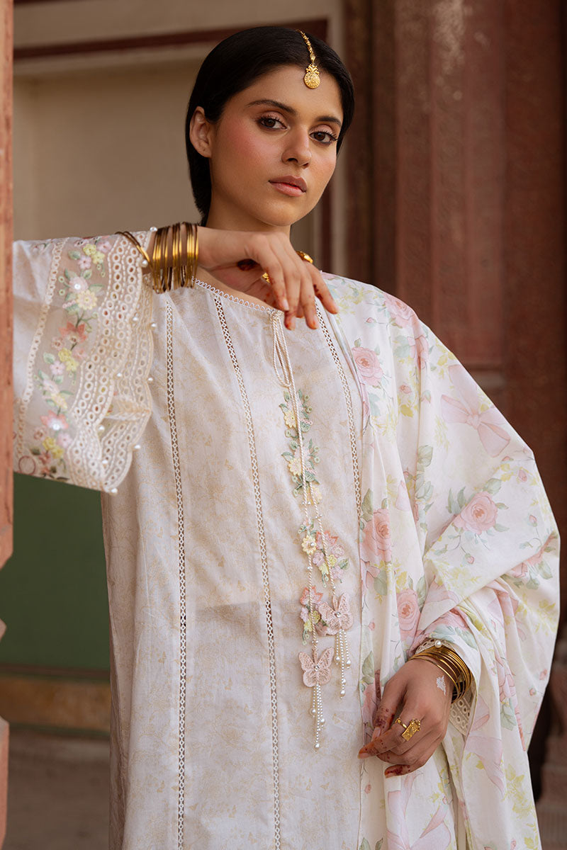 Cross Stitch | Eid Lawn Edit 25 | FLORAL GARLAND