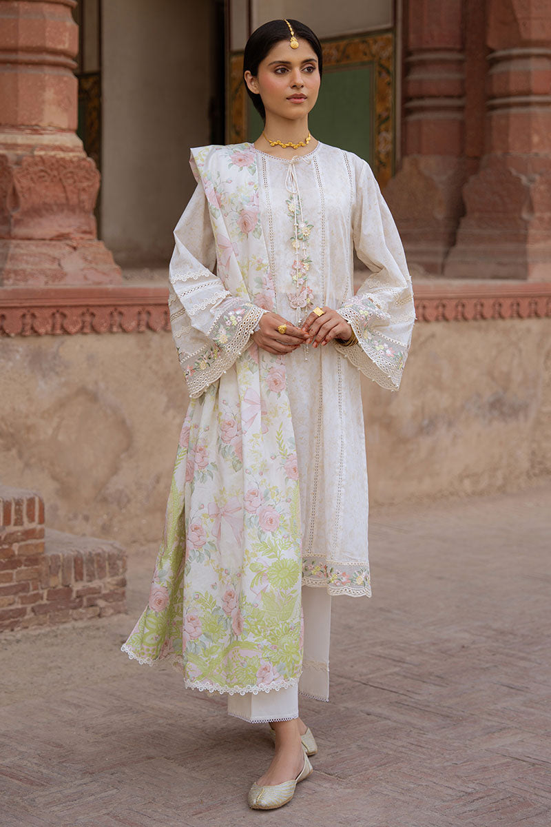 Cross Stitch | Eid Lawn Edit 25 | FLORAL GARLAND