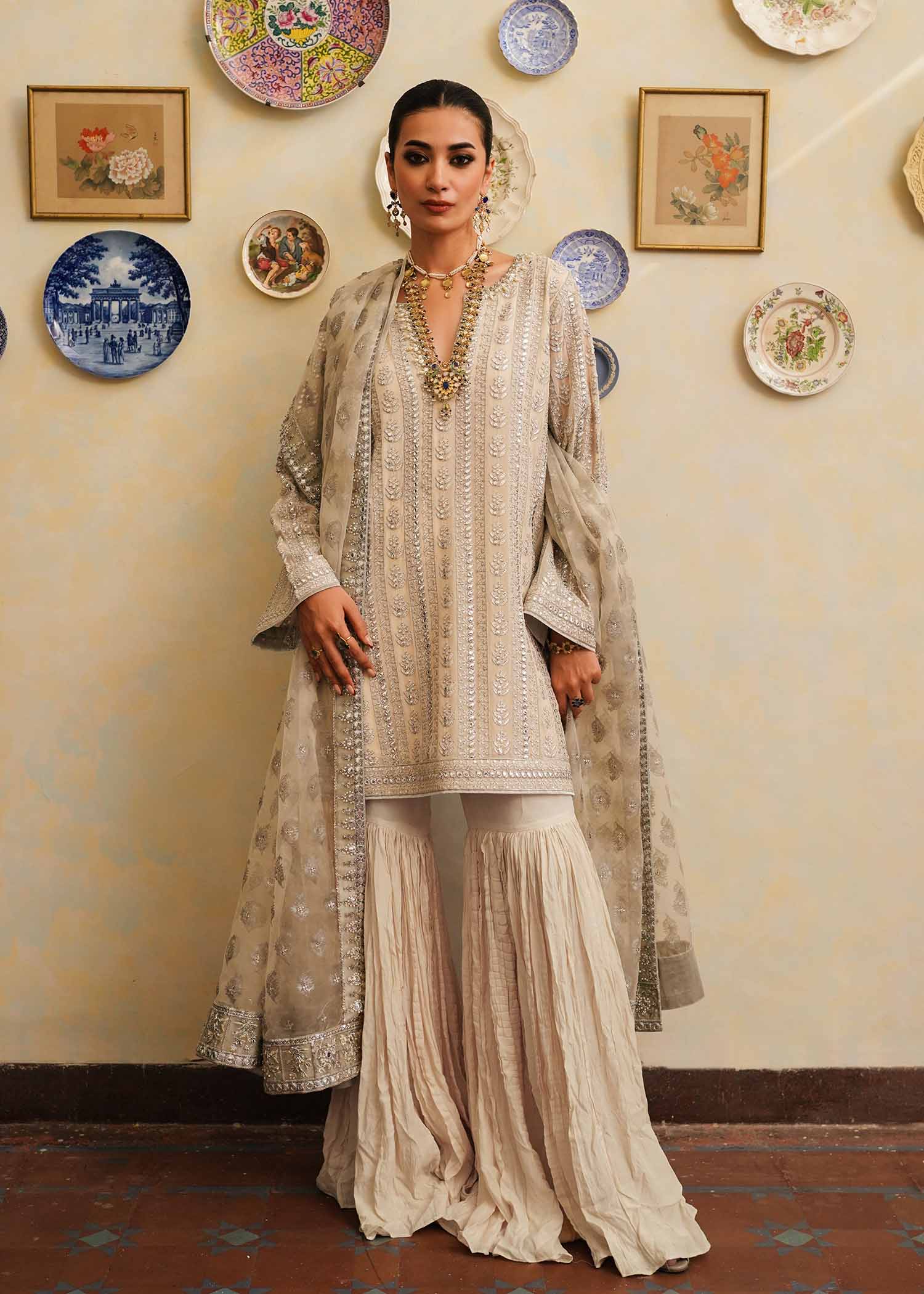 Mahgul | Eid Edit 2024 | Crushed Silver