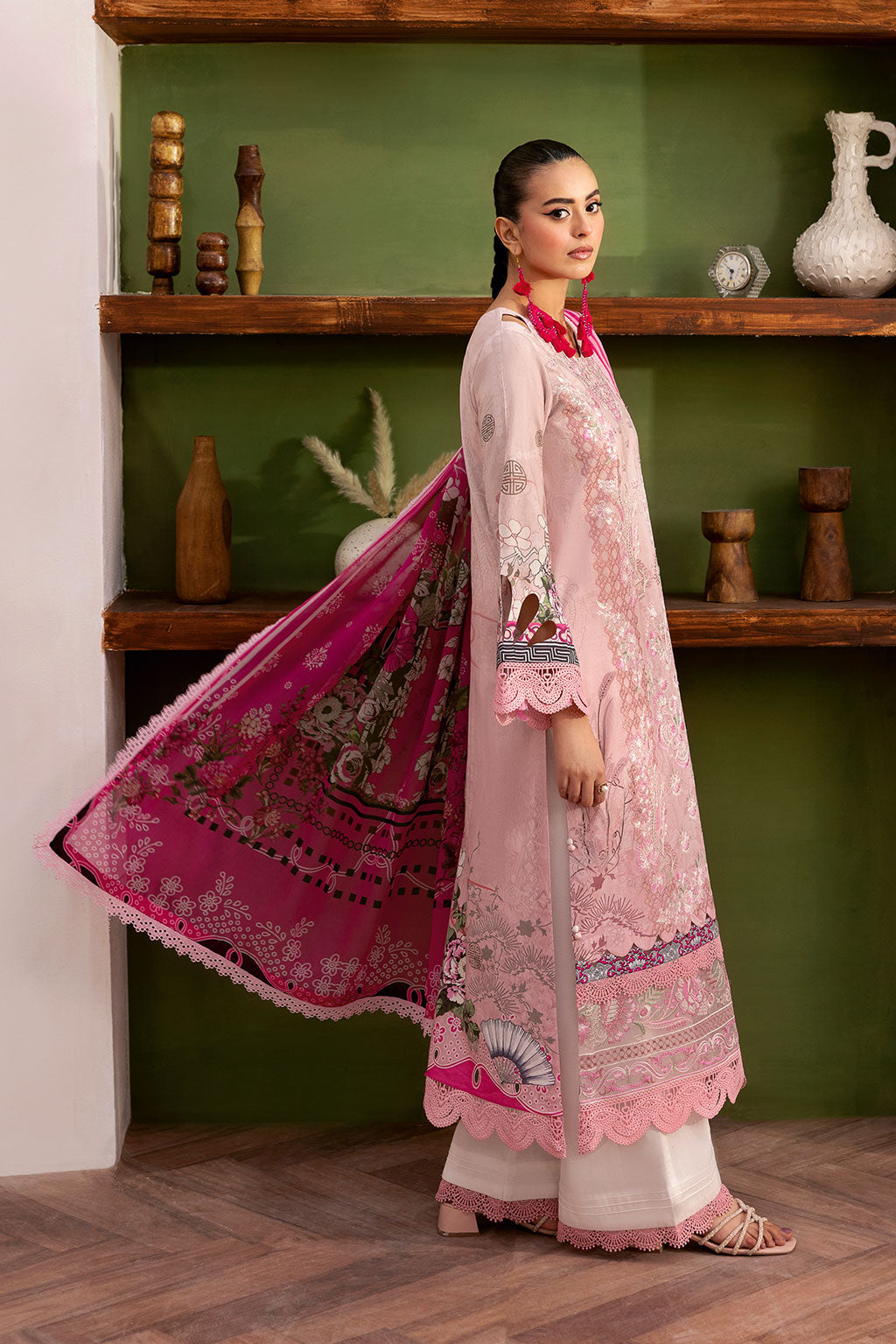 Ramsha | Mashaal Luxury Lawn |  L-1407