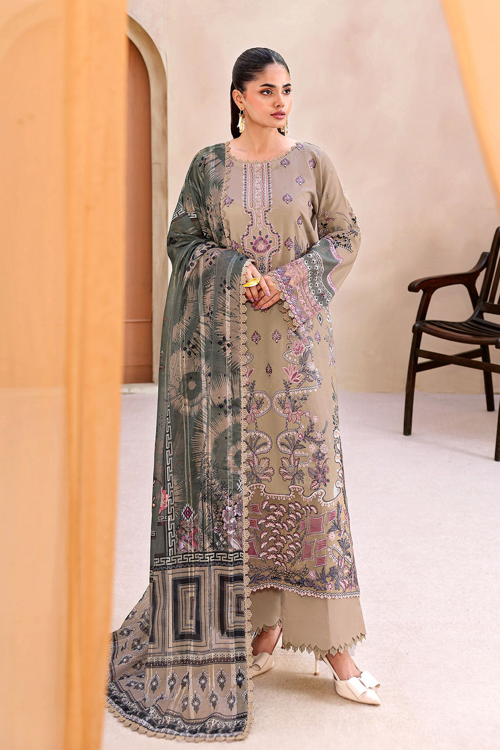 Ramsha | Mashaal Luxury Lawn | L-1504
