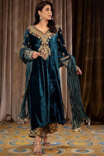 Maya | Wedding Formal Bandhan | MAKHMAL - by - Libasekhas UK - Registered Vendor of : Maya - 100% Original Designer Dresss