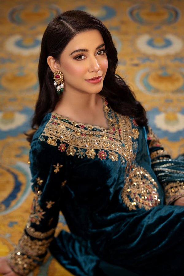 Maya | Wedding Formal Bandhan | MAKHMAL - by - Libasekhas UK - Registered Vendor of : Maya - 100% Original Designer Dresss