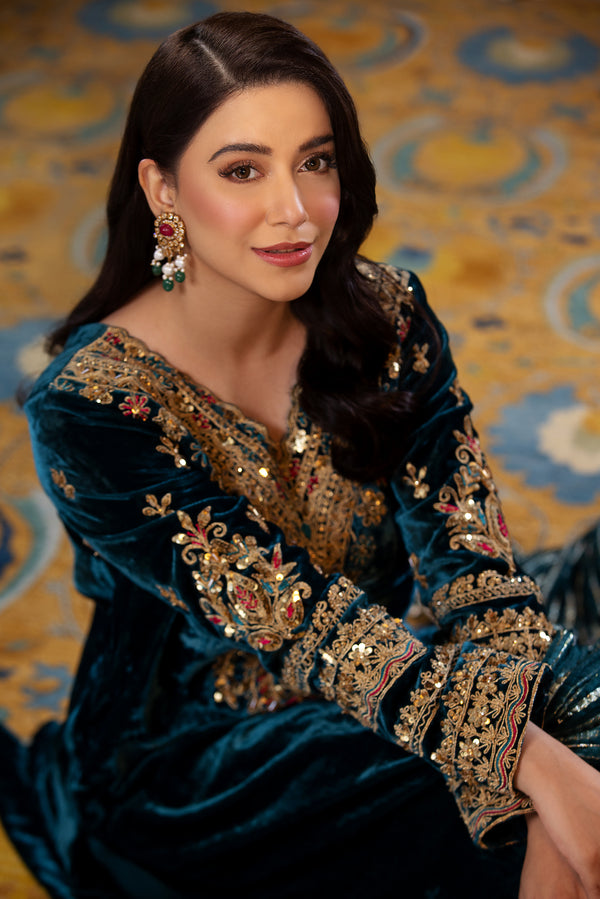 Maya | Wedding Formal Bandhan | MAKHMAL - by - Libasekhas UK - Registered Vendor of : Maya - 100% Original Designer Dresss