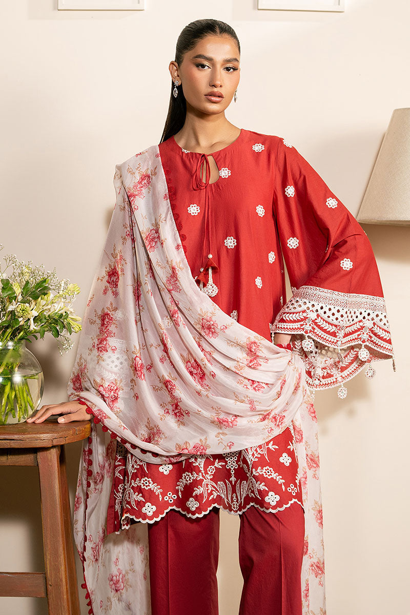 Cross Stitch | Mahiri Lawn 25 | SCARLET GARDEN