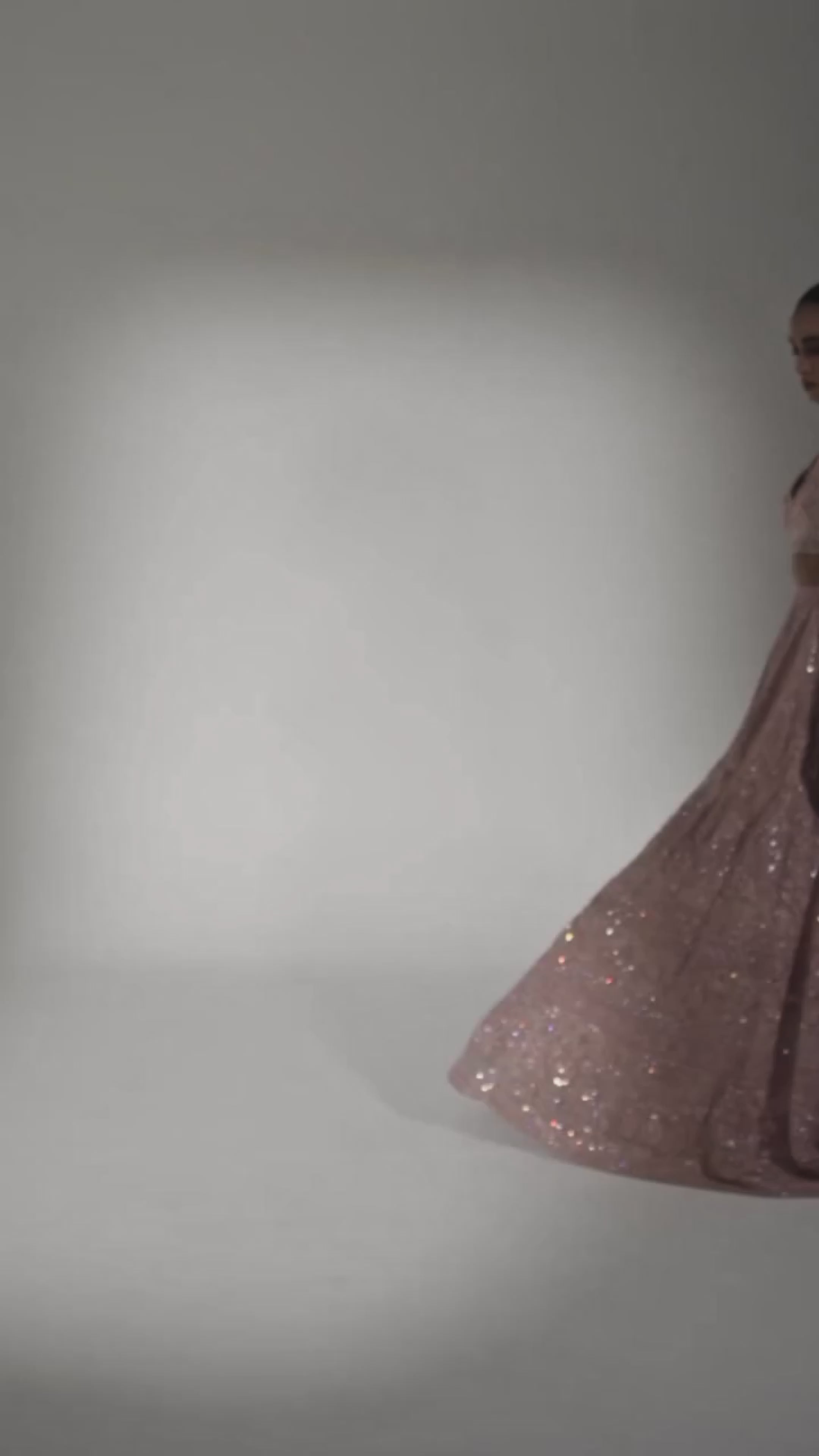 Pink Bridal Blouse & Lehenga with Heavy Embroidery