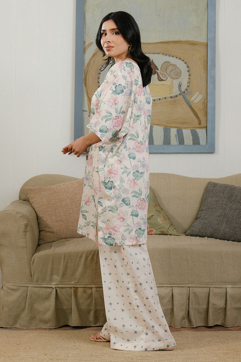 Cross Stitch | Daily Wear 25 | WHITE ORNATE-2 PC