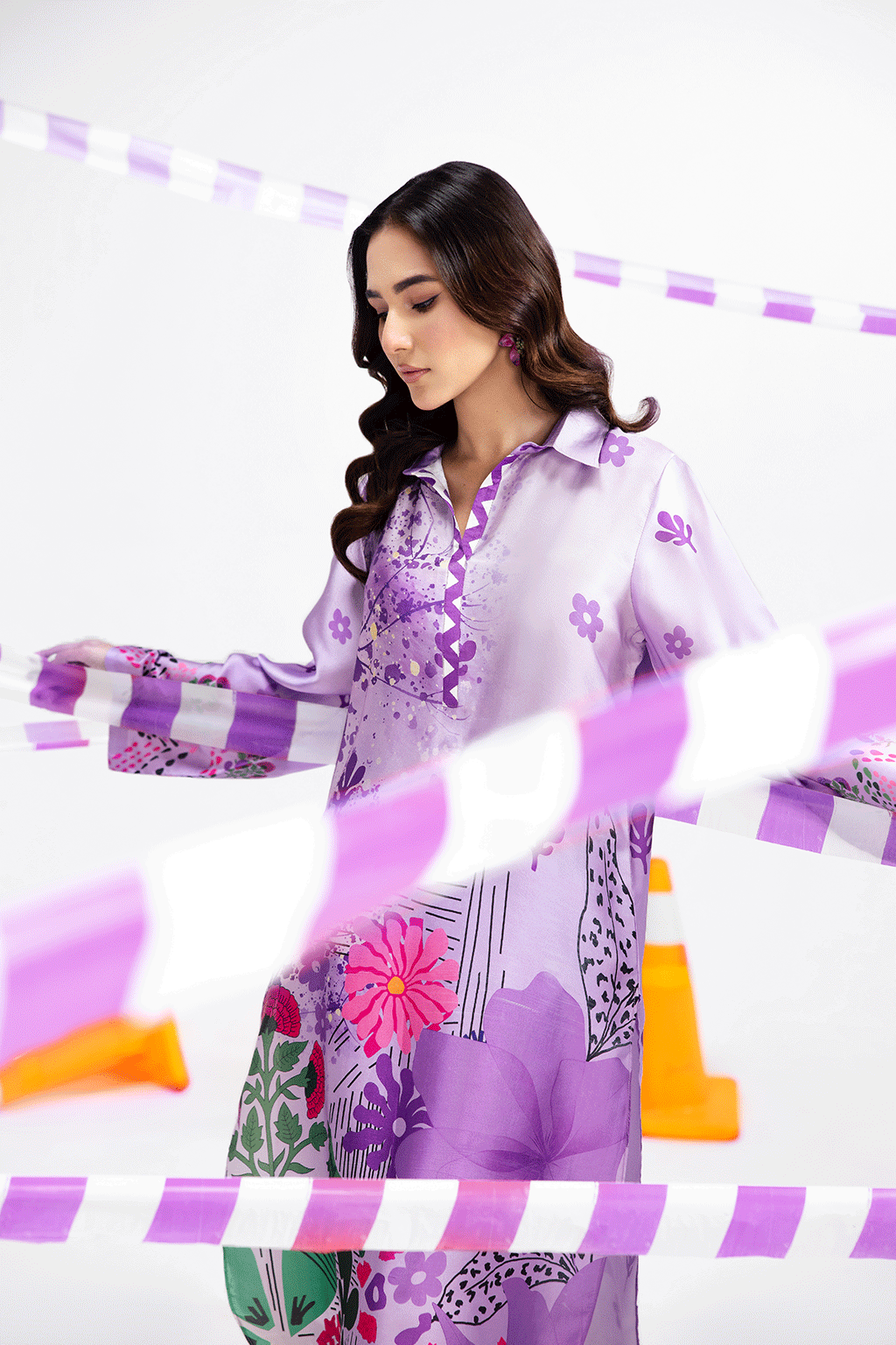 Afsanah | The Print Edit | MAJESTIC SERENE (extended shirt) AP-115