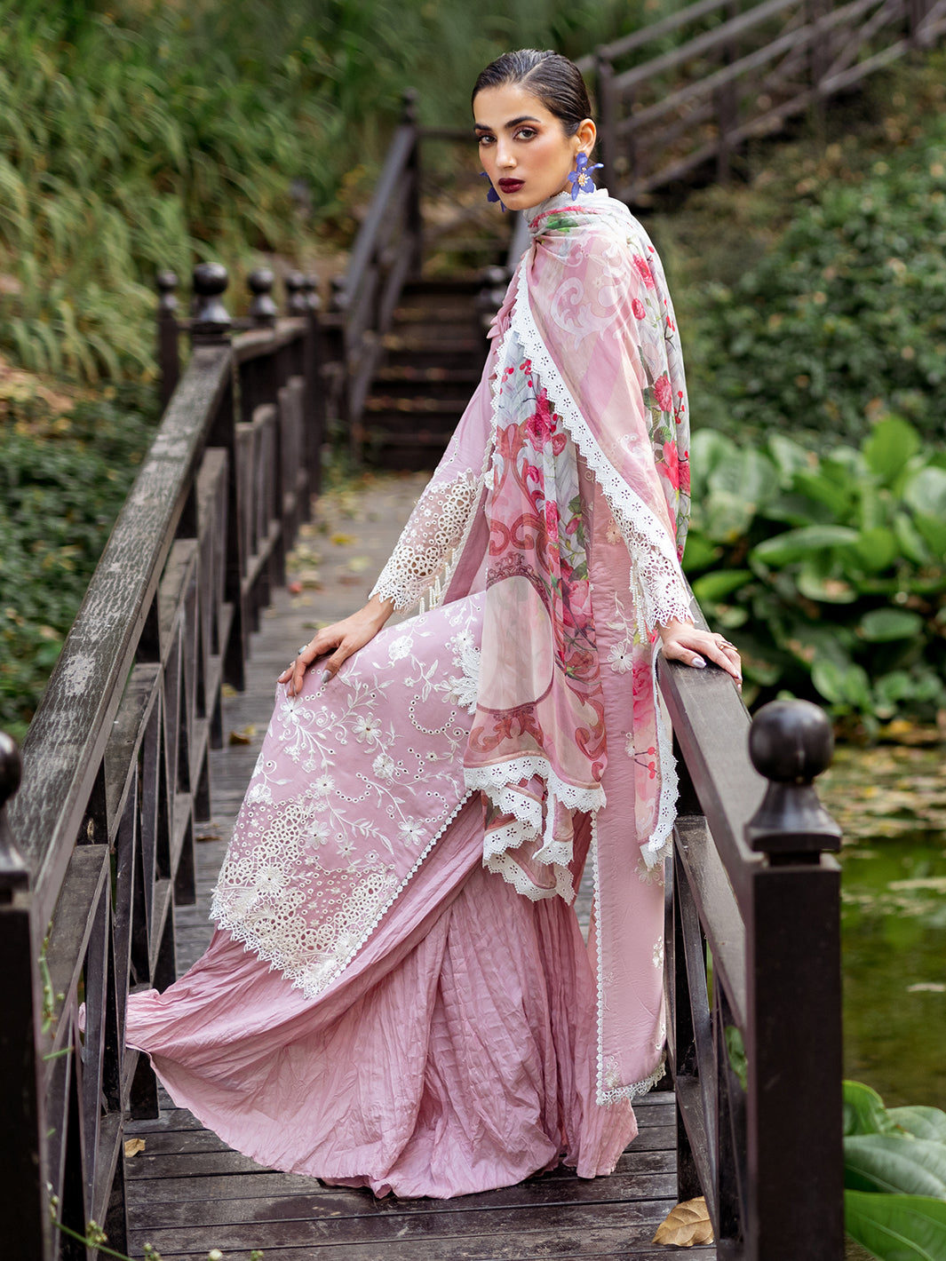 Roheenaz | Dahlia Embroidered Lawn 24 | Lily