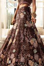 Multi color resham and sequins work