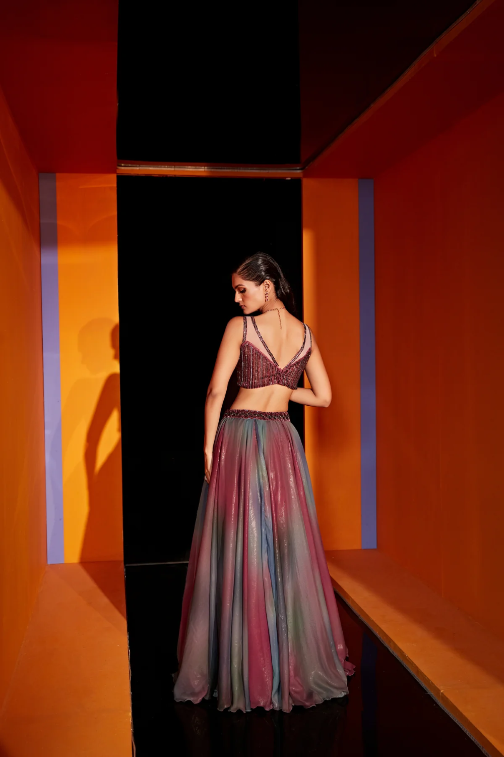 Dual shaded lehenga perfect  for any occasion