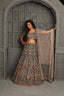 Heavy hand embroidered zardosi  bridal lehenga