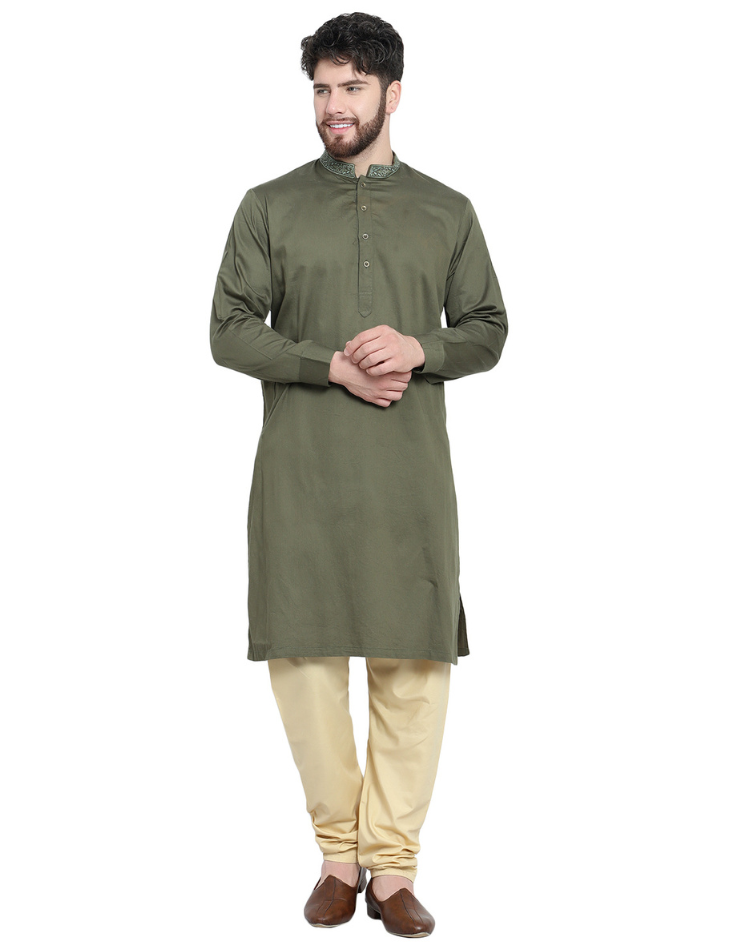 HAMSAFAR Men's Mehndi Green Cotton Sequence Casual Kurta at Rs 1250.00 |  महिलाओं की डिजाइनर ड्रेस, लेडीज डिजाइनर ड्रेस - Hamsafar Emporium, Kolkata  | ID: 2852007640555